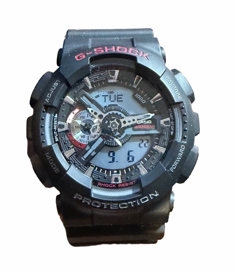 Casio G-Shock GA-110 Men's Analog Digital Black Resin Sport Watch